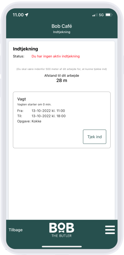 Medarbejder app - Vagtbytte