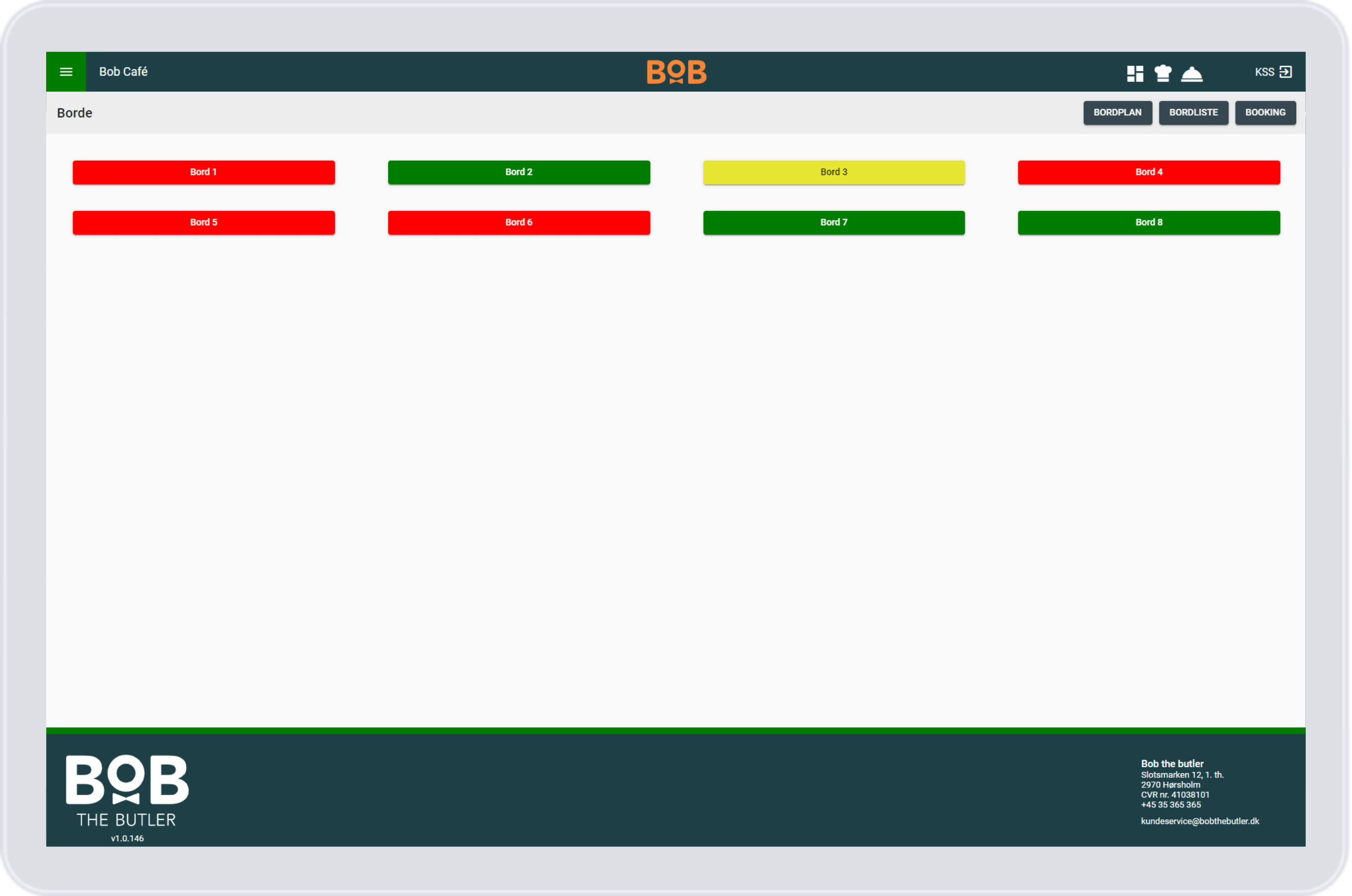 Bookinger - Simpel oversigt